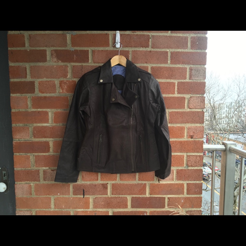 Leather@wool jacket 1of a kind, original designs